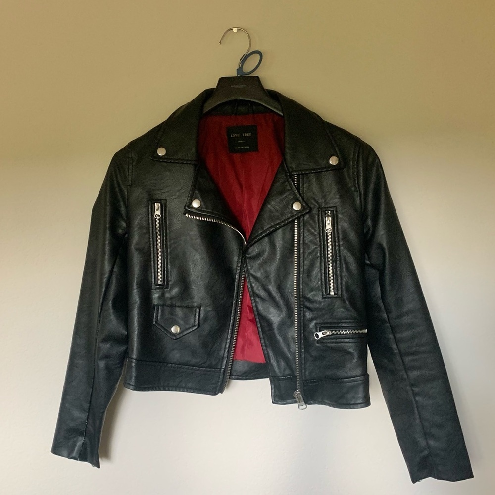 Love Tree Pleather Jacket